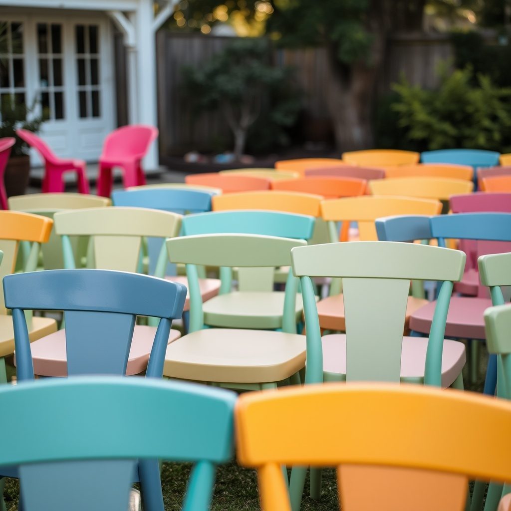 Elegant chair for outdoor events