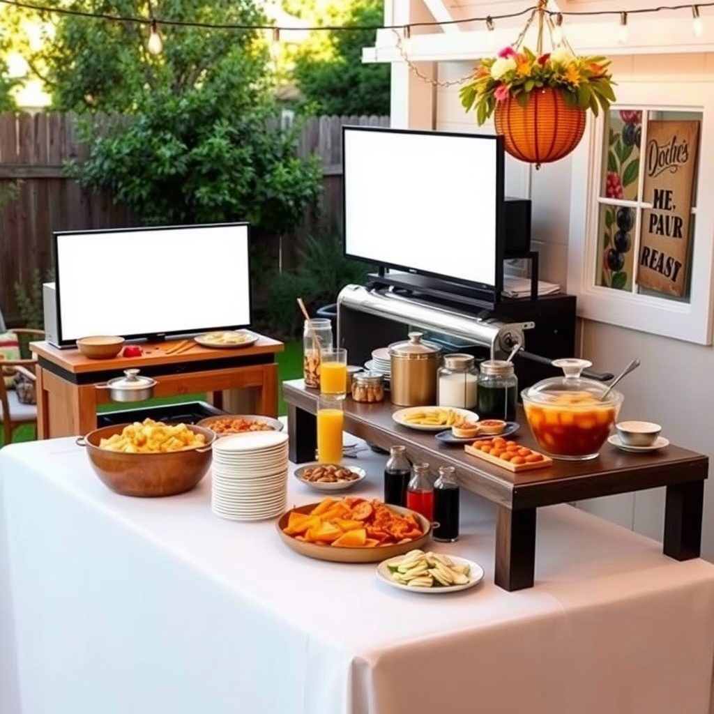 Complete serving station